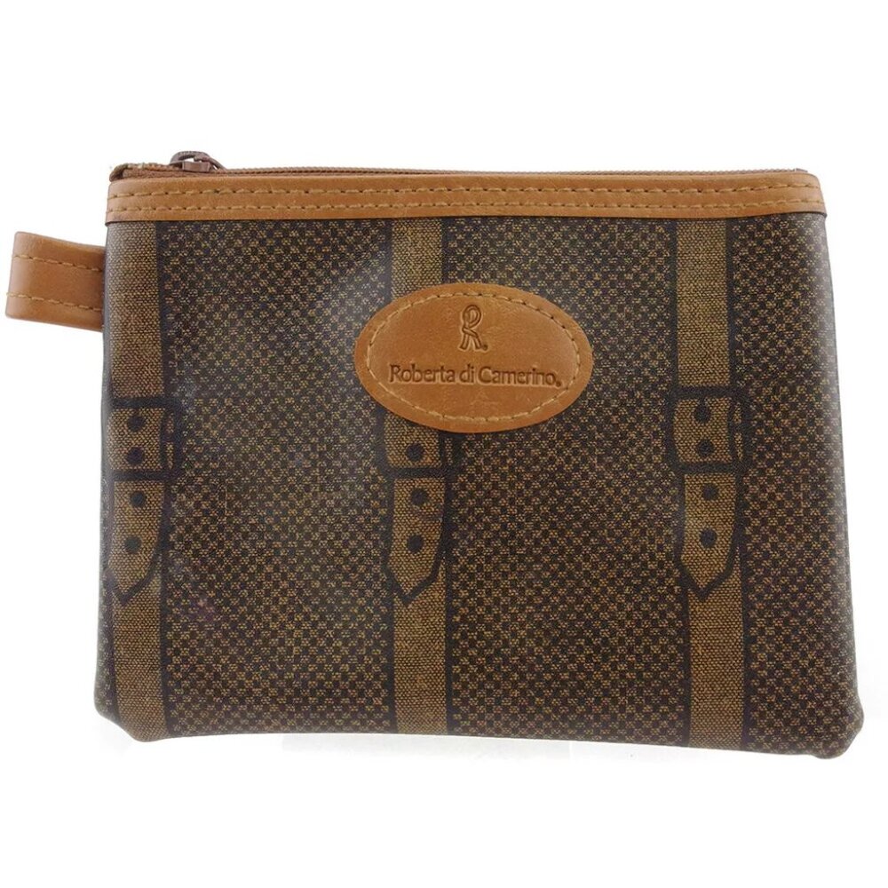 ROBERTA DI CAMERINO pouch belt pattern PVC Authentic